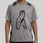 Youth Heather Colorblock Contender ™ Tee Thumbnail