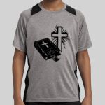 Youth Heather Colorblock Contender ™ Tee Thumbnail