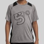 Youth Heather Colorblock Contender ™ Tee Thumbnail