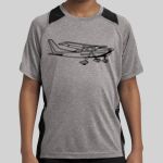 Youth Heather Colorblock Contender ™ Tee Thumbnail