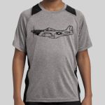 Youth Heather Colorblock Contender ™ Tee Thumbnail