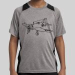 Youth Heather Colorblock Contender ™ Tee Thumbnail