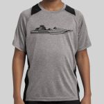 Youth Heather Colorblock Contender ™ Tee Thumbnail