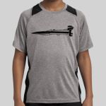 Youth Heather Colorblock Contender ™ Tee Thumbnail