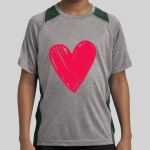 Youth Heather Colorblock Contender ™ Tee Thumbnail