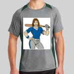 Heather Colorblock Contender ™ Tee Thumbnail
