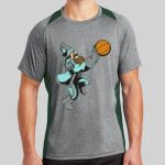 Heather Colorblock Contender ™ Tee Thumbnail