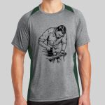 Heather Colorblock Contender ™ Tee Thumbnail