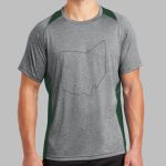 Heather Colorblock Contender ™ Tee Thumbnail