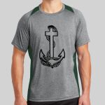 Heather Colorblock Contender ™ Tee Thumbnail