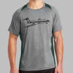 Heather Colorblock Contender ™ Tee Thumbnail