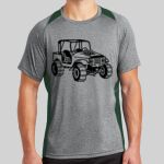 Heather Colorblock Contender ™ Tee Thumbnail