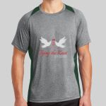 Heather Colorblock Contender ™ Tee Thumbnail