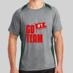 Heather Colorblock Contender ™ Tee Thumbnail