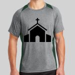 Heather Colorblock Contender ™ Tee Thumbnail