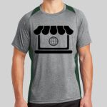 Heather Colorblock Contender ™ Tee Thumbnail