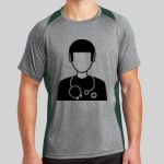 Heather Colorblock Contender ™ Tee Thumbnail