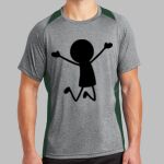 Heather Colorblock Contender ™ Tee Thumbnail