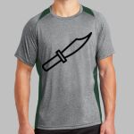 Heather Colorblock Contender ™ Tee Thumbnail