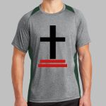 Heather Colorblock Contender ™ Tee Thumbnail