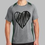 Heather Colorblock Contender ™ Tee Thumbnail