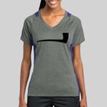 Ladies Heather Colorblock Contender ™ V Neck Tee Thumbnail