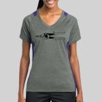 Ladies Heather Colorblock Contender ™ V Neck Tee Thumbnail