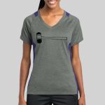 Ladies Heather Colorblock Contender ™ V Neck Tee Thumbnail