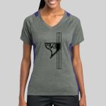 Ladies Heather Colorblock Contender ™ V Neck Tee Thumbnail