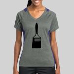 Ladies Heather Colorblock Contender ™ V Neck Tee Thumbnail