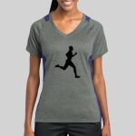 Ladies Heather Colorblock Contender ™ V Neck Tee Thumbnail