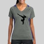 Ladies Heather Colorblock Contender ™ V Neck Tee Thumbnail