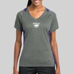 Ladies Heather Colorblock Contender ™ V Neck Tee Thumbnail