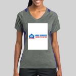 Ladies Heather Colorblock Contender ™ V Neck Tee Thumbnail