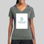 Ladies Heather Colorblock Contender ™ V Neck Tee Thumbnail