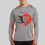 Long Sleeve Heather Colorblock Contender ™ Tee Thumbnail