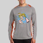 Long Sleeve Heather Colorblock Contender ™ Tee Thumbnail