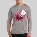 Long Sleeve Heather Colorblock Contender ™ Tee Thumbnail