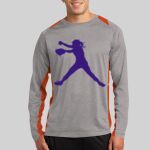 Long Sleeve Heather Colorblock Contender ™ Tee Thumbnail