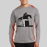 Long Sleeve Heather Colorblock Contender ™ Tee Thumbnail