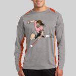 Long Sleeve Heather Colorblock Contender ™ Tee Thumbnail