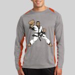 Long Sleeve Heather Colorblock Contender ™ Tee Thumbnail