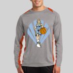 Long Sleeve Heather Colorblock Contender ™ Tee Thumbnail