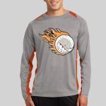 Long Sleeve Heather Colorblock Contender ™ Tee Thumbnail