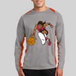 Long Sleeve Heather Colorblock Contender ™ Tee Thumbnail