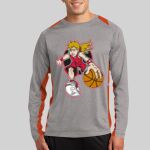 Long Sleeve Heather Colorblock Contender ™ Tee Thumbnail