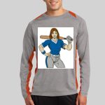 Long Sleeve Heather Colorblock Contender ™ Tee Thumbnail