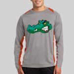 Long Sleeve Heather Colorblock Contender ™ Tee Thumbnail