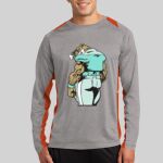 Long Sleeve Heather Colorblock Contender ™ Tee Thumbnail