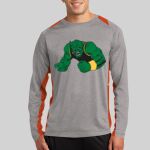 Long Sleeve Heather Colorblock Contender ™ Tee Thumbnail